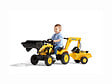 FALK - Tractopelle enfant Komatsu WB93R avec remorque + excavatrice 2 à 5 ans - Falk - vignette