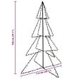 VIDAXL - vidaXL Arbre de Noël cône 240 LED d'intérieur/d'extérieur 115x150 cm - vignette