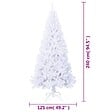 VIDAXL - vidaXL Arbre de Noël artificiel avec branches épaisses blanc 240cm PVC - vignette