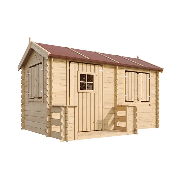 TIMBELA - Timbela M503 Maison en bois pour enfants - 178x241xH151cm / 2.63m2 - large