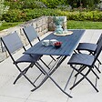 OZALIDE - Table pliante alu l 160-p,70-h 75cm - vignette