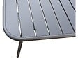 HABITAT ET JARDIN - Table et chaises de jardin en métal "Bilbao" - 6 places - Gris - vignette