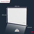 THOMSON - Radiateur électrique fixe à inertie sèche céramique - THOMSON - MILLA 1000W - Connecté WiFi - blanc - NF - vignette