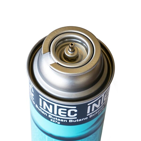 INTEC - Pack 4 Bouteilles de gaz Butane 227gr Cartouche gaz Camping Compacte Encliquetable Réchaud Désherbeur Barbecue INTEC - large