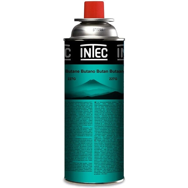 INTEC - Pack 16 Bouteilles de gaz Butane 227gr Cartouche gaz Camping Compacte Encliquetable Réchaud Désherbeur Barbecue INTEC - large