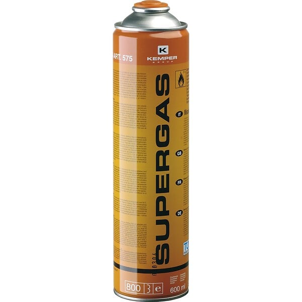 KEMPER - Pack de 6 Cartouches gaz 330g Bouteilles Butane propane 600ml Kemper Bonbonne gaz universelle valve 7/16 - large