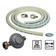 UNIVERS DU PRO - Kit connexion gaz pour réchauds gaz  Tuyau gaz souple 1.50m + Embout tétine + détendeur BUTANE 28 mbars - vignette
