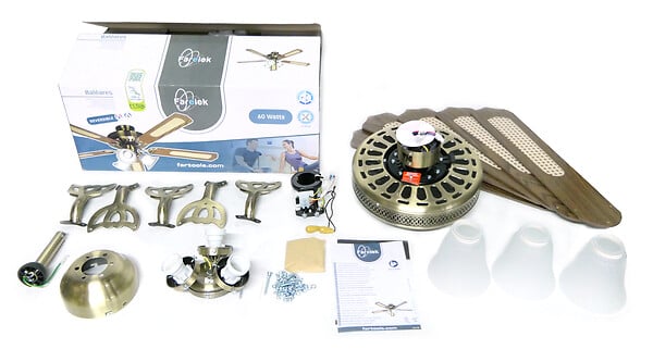 FARELEK - Ventilateur de plafond Ø 132 cm - large