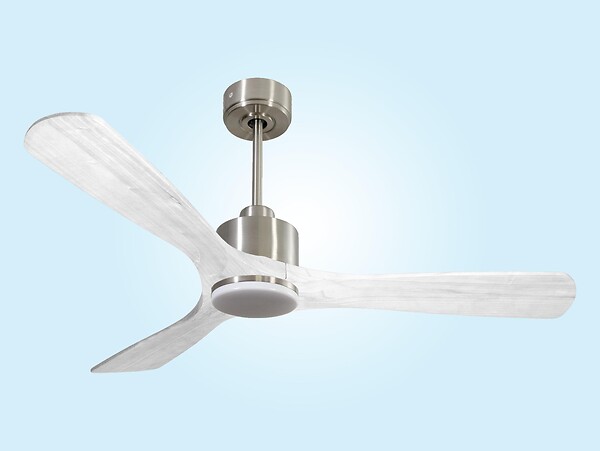 PURLINE - Ventilateur de plafond Réversible  Thermostat Dimmable Wifi Moteur à courant continu Toits en pente Télécommande Lumière à trois tons Hypersilence Mémoire - large