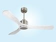 PURLINE - Ventilateur de plafond Réversible  Thermostat Dimmable Wifi Moteur à courant continu Toits en pente Télécommande Lumière à trois tons Hypersilence Mémoire - vignette