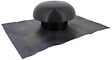 NICOLL - Chapeau de ventilation avec collerette d'étanchéité - Diamètre : 125 mm - Couleur : Marron - Collerette 450 x 330 mm - vignette