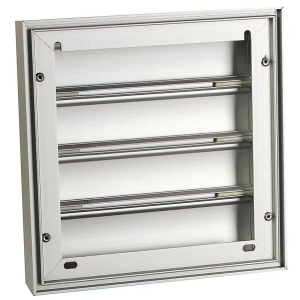 RENSON - Grille de hotte Renson 210 x 210 mm aluminium gris RAL9006 - large