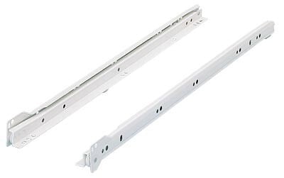 HETTICH - Paire de coulisses à galets FR402 HETTICH - L.400 mm - Charge 25 kg - Blanc - 1058346 - large