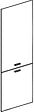 GD MENUISERIES - Porte de cuisine Harbin actuel H200,4xL59,5 cm - vignette