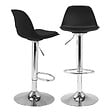 ID MARKET - Lot de 2 tabourets de bar KARL design noir - vignette