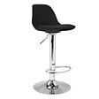 ID MARKET - Lot de 2 tabourets de bar KARL design noir - vignette