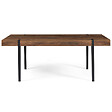 ID MARKET - Table à manger rectangle AUSTRIA 10 personnes bois pied épingle 200 cm - vignette