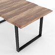 ID MARKET - Table à manger rectangle DAKOTA 6 personnes pieds forme en U design industriel 160 cm - vignette