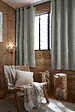 FIL ARIANE - FA - Rideau 140 x 180 cm Occultant + polaire BJORN Eucalyptus - vignette