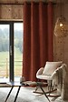 FIL ARIANE - FA - Rideau 140 x 240 cm Occultant + polaire BJORN Terracotta - vignette