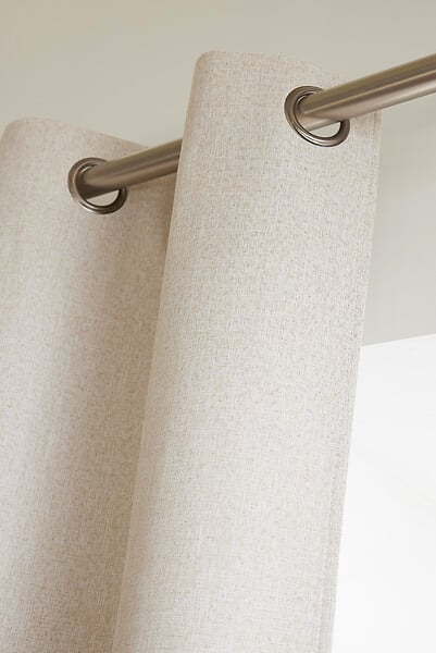 FIL ARIANE - FA - Rideau occultant + 8 oeillets 140 x 240 cm Polyester chambray ERES Sable - large
