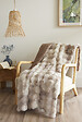 FIL ARIANE - FA - Plaid 125 x 150 cm Polyester fausse fourrure ASTRA Taupe - vignette