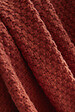 FIL ARIANE - FA - Plaid 125 x 150 cm Polyester tricot uni OLYMPIA Terracotta - vignette