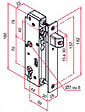 TIRARD - Serrure en retrait GK axe 59mm pour tube 30x30mm brossé - TIRARD - GK401104 - vignette