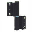 FAPIM - Paumelle à clamer Venice FAPIM pour porte-fenêtre - noir 9005 - gorge 10x14.5 - 5601B-37 - vignette