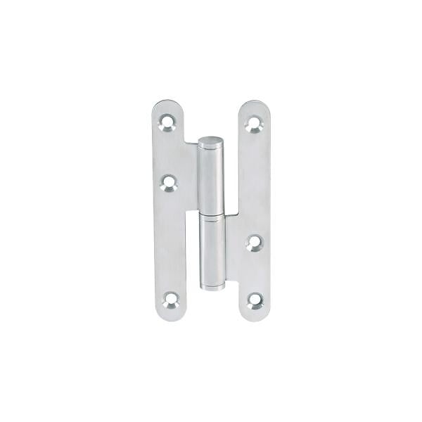 DIDHEYA - Paumelle en acier inoxydable – 110x55x2.5 mm bout rond noeud plat - Droite - LTPML110X55-304D - large
