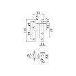 DIDHEYA - Paumelle en acier inoxydable – 110x55x2.5 mm bout rond noeud plat - Droite - LTPML110X55-304D - vignette