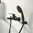 GROHE - Support mural pour douchette Vitalio noir mat + microfibre - vignette