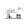 5 FIVE SIMPLY SMART - Étagère murale flottante carrée coloris Chêne gris L 23.5 cm Fixations invisibles - vignette