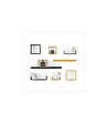 5 FIVE SIMPLY SMART - Lot de 3 Étagères murales flottantes Cubes coloris Chêne naturel Fixations invisibles - vignette