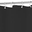 5 FIVE SIMPLY SMART - Rideau de Douche Nid d'Abeille Noir Charbon 180 x 200 cm anneaux inclus - vignette
