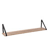 5 FIVE SIMPLY SMART - Étagère Effet chêne naturel et Métal noir L 78 cm - vignette