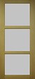 GD MENUISERIES - Porte Coulissante Ayous 3 Panneaux Gris Clair H204 x L73 cm, Rail Roulettes, Coquilles - vignette