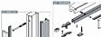 FIBROTUBI - Traverse Applisystem 1000-1400 mm FIBROTUBI pour porte coulissante - 92030006 - vignette