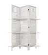 ATMOSPHERA - Paravent original avec 3 Étagères  Bois blanc H 170 cm - vignette