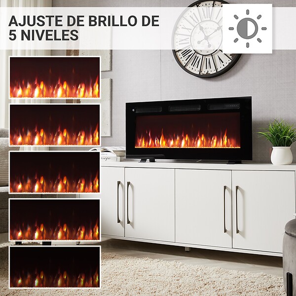BALDERIA - Cheminée électrique BALDERIA Leif 40 - 3 en 1 - noir - large