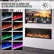 BALDERIA - Cheminée électrique BALDERIA Atalanta 60 - Cheminée encastrable, 1500 W - Noir - vignette