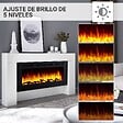 BALDERIA - Cheminée électrique BALDERIA Zeus - Cheminée sur pied - Blanc - vignette