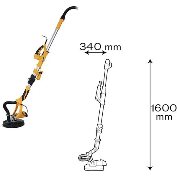 VITO - Ponceuse à plâtre téléscopique 710W Girafe pour cloisons sèches + Triangle VITO - large