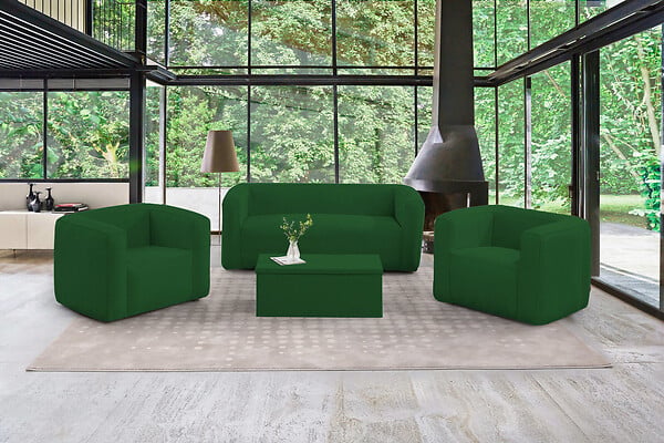 TERRACOTTA - Fauteuil gonflable - Intérieur et extérieur - Couleur Vert - large