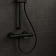 ESSEBAGNO - Carra mitigeur bain-douche thermostatique noir - vignette