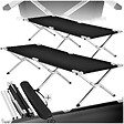 TECTAKE - Lot de 2 lits de camp noir - vignette