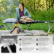 TECTAKE - Lot de 2 lits de camp noir - vignette