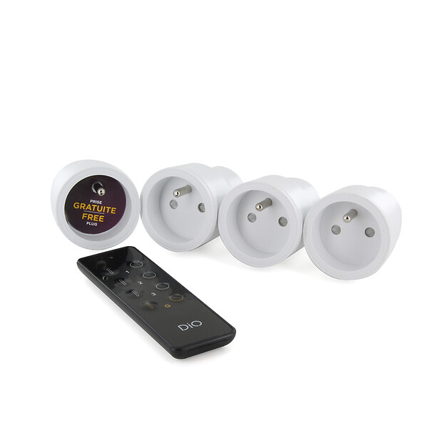 DIO - Lot De 3 Prises Télécommandables + 1 Gratuite Intérieures Dio, 2300 W - large
