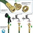 VOUNOT - Tuyau d’Arrosage Extensible 15m Renforce avec Accessoires vert - vignette