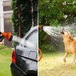 VOUNOT - Tuyau d’Arrosage Extensible 30m avec Accessoires orange - vignette